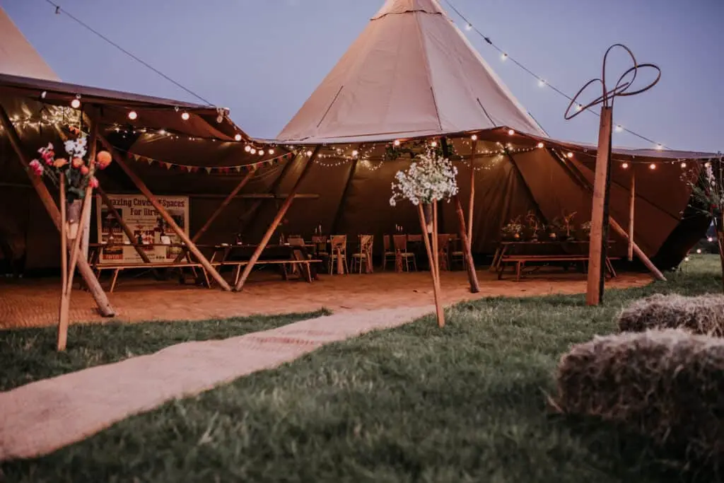 Open Tipis for weddings and events